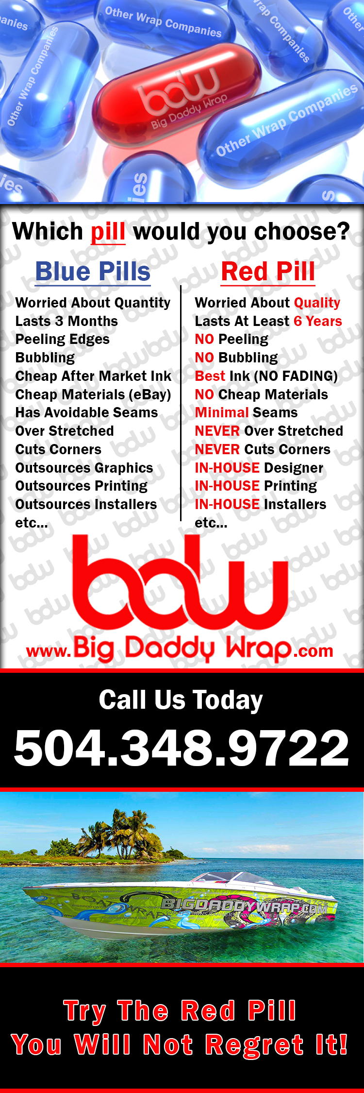 eans Car Wraps | New Orleans Vehicle Wraps | Truck Wraps New Orleans | New Orleans Boat Wraps | Big Daddy Wrap